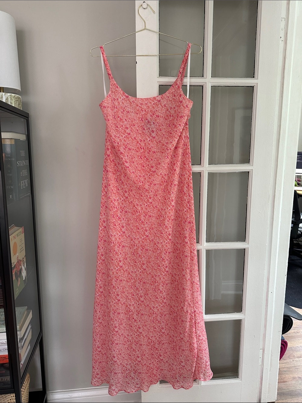 Vintage Teddi Pink Floral Slip Dress, Size 14